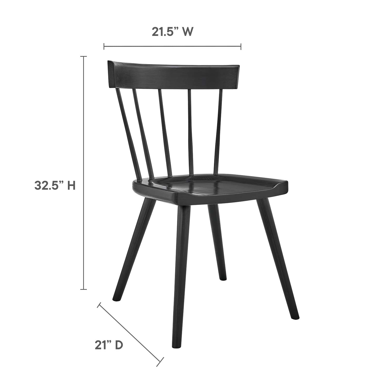 Sutter Wood Dining Side Chair By HouseBean