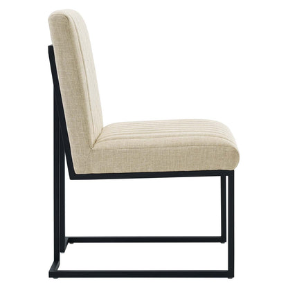 Indulge Channel Tufted Fabric Dining Chair By HouseBean