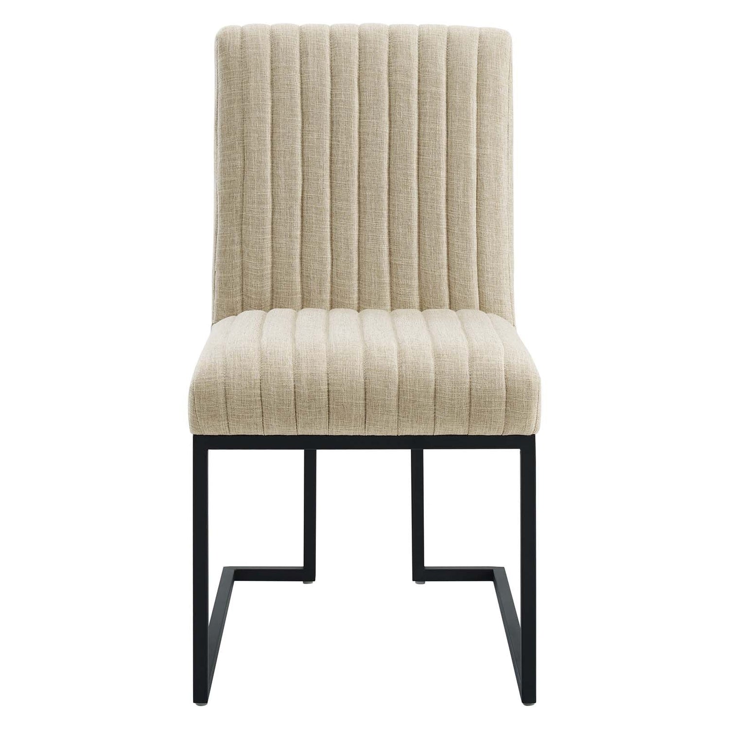 Indulge Channel Tufted Fabric Dining Chair By HouseBean