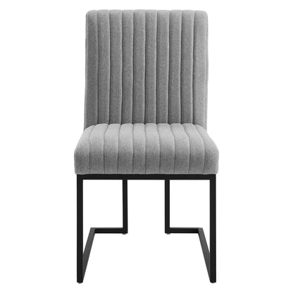 Indulge Channel Tufted Fabric Dining Chair By HouseBean