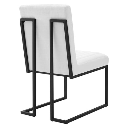 Indulge Channel Tufted Fabric Dining Chair By HouseBean