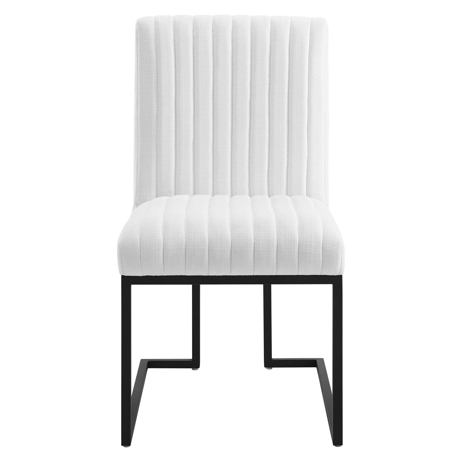 Indulge Channel Tufted Fabric Dining Chair By HouseBean