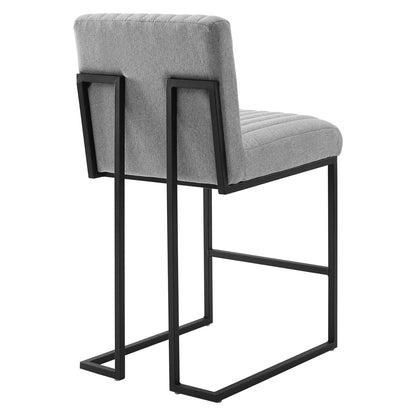 Indulge Channel Tufted Fabric Counter Stool by Modway