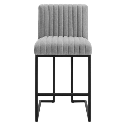 Indulge Channel Tufted Fabric Counter Stool by Modway