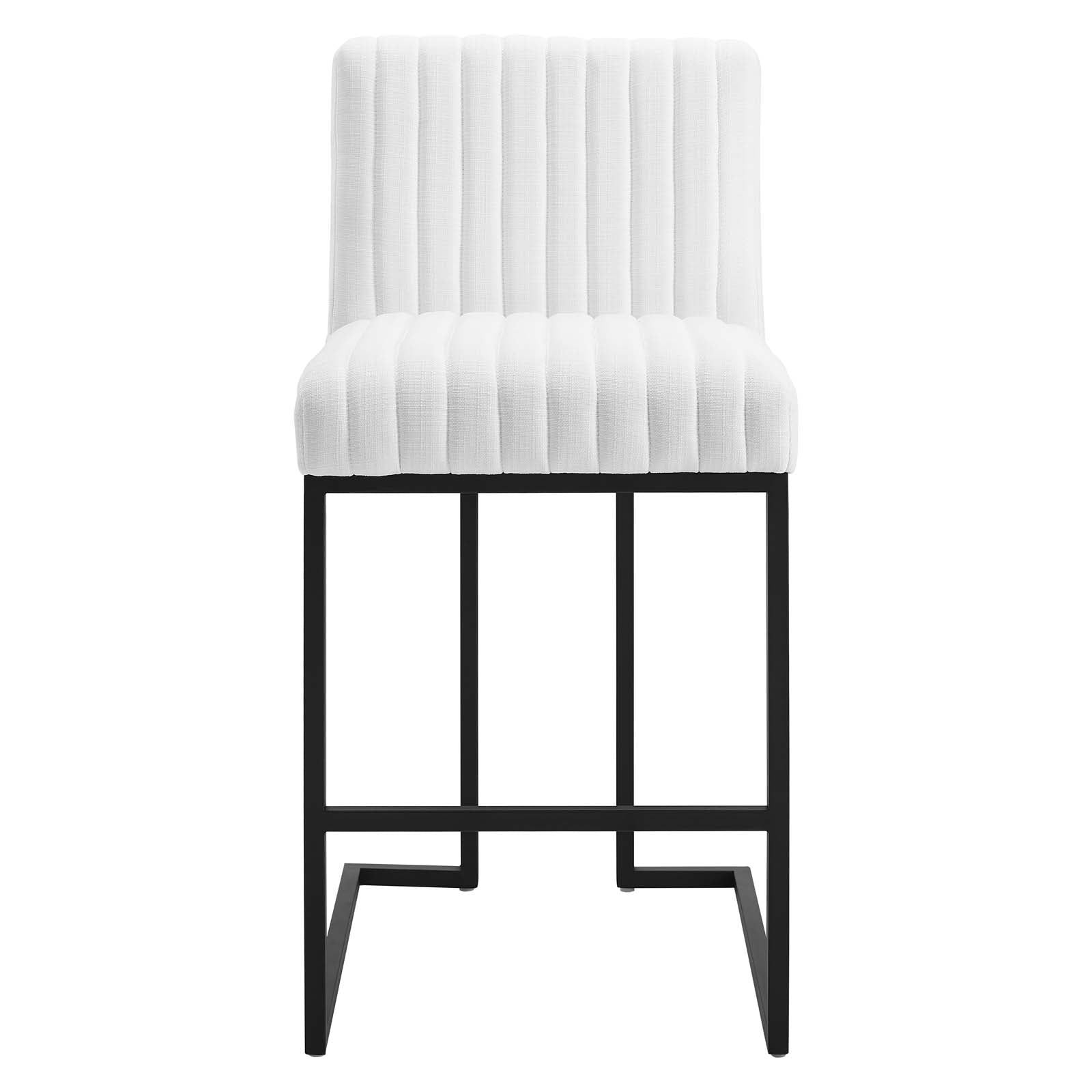 Indulge Channel Tufted Fabric Counter Stool By HouseBean