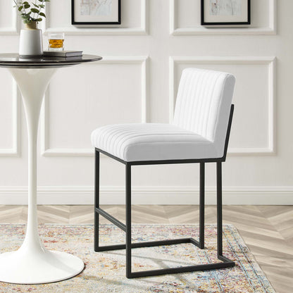 Indulge Channel Tufted Fabric Counter Stool by Modway