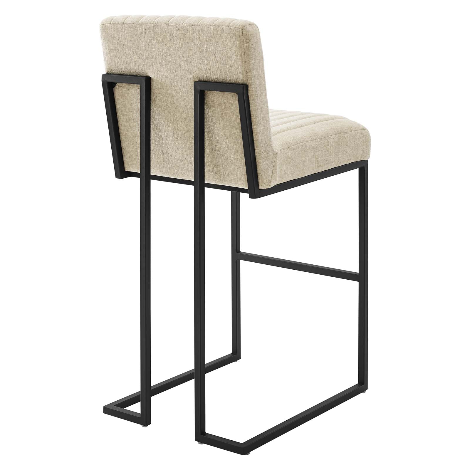 Indulge Channel Tufted Fabric Bar Stool By HouseBean