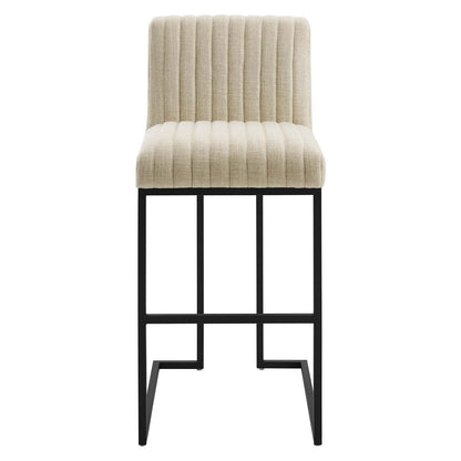 Indulge Channel Tufted Fabric Bar Stool By HouseBean