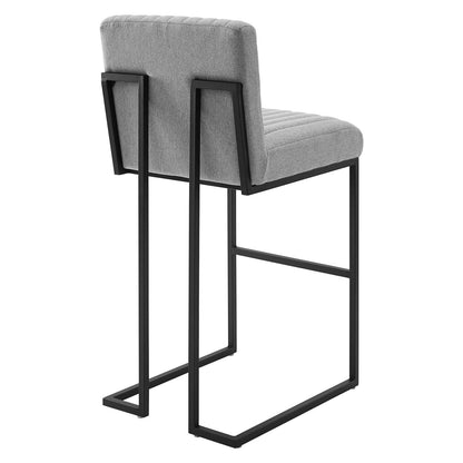 Indulge Channel Tufted Fabric Bar Stool By HouseBean