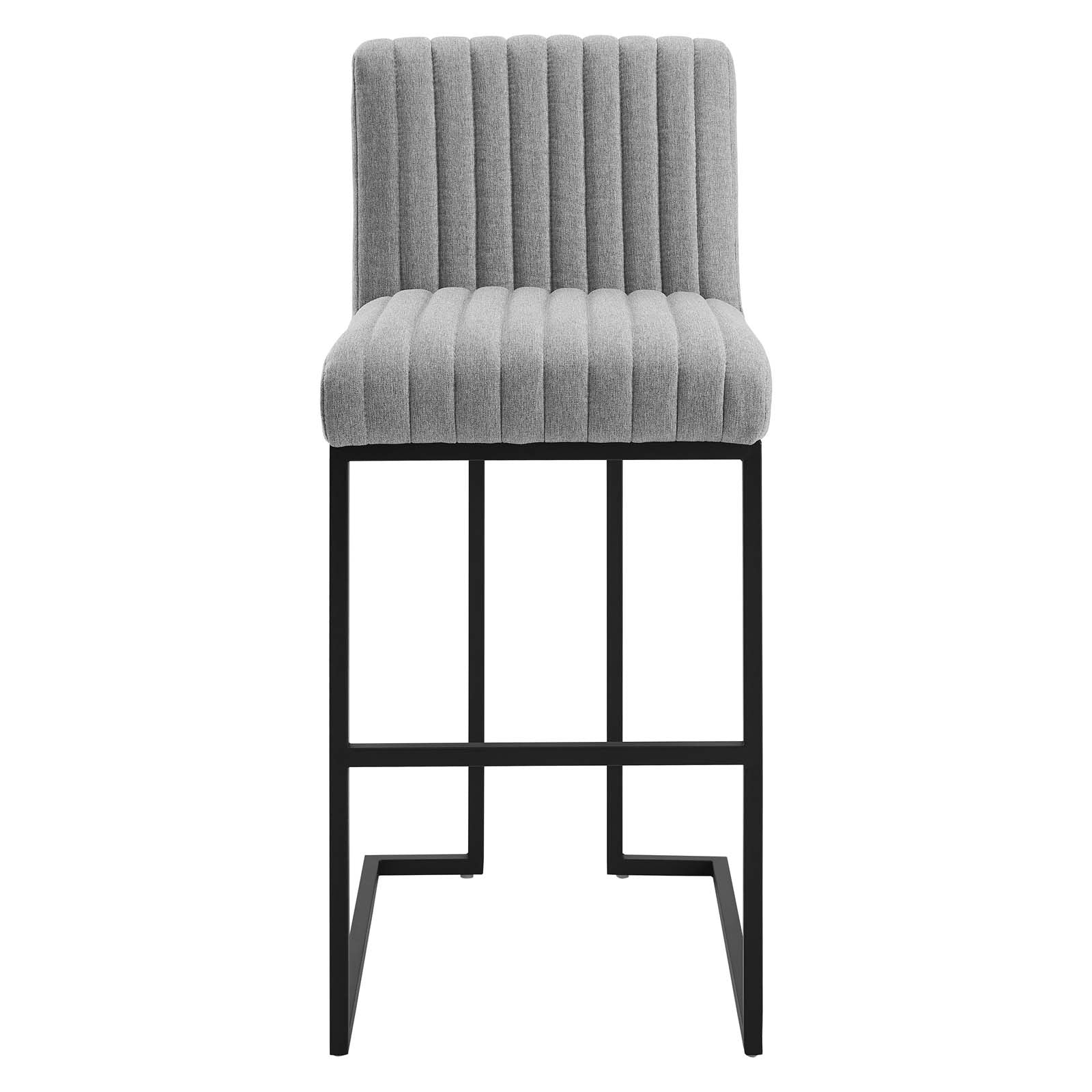 Indulge Channel Tufted Fabric Bar Stool By HouseBean