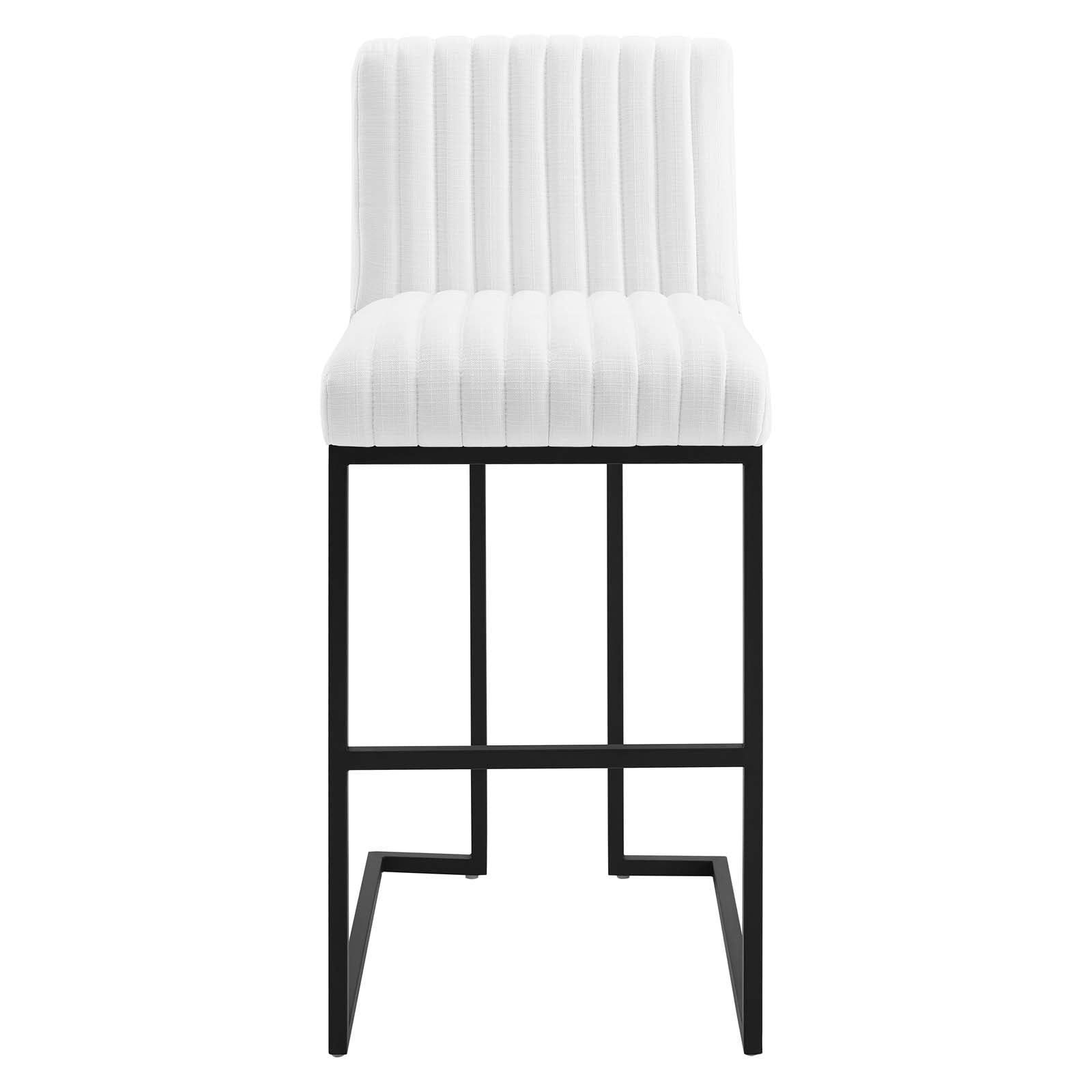 Indulge Channel Tufted Fabric Bar Stool By HouseBean