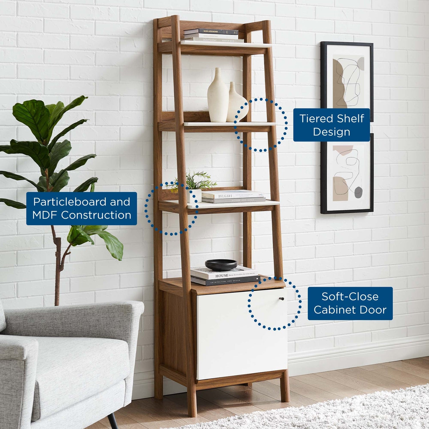 Bixby 21&quot; Bookshelf by Modway