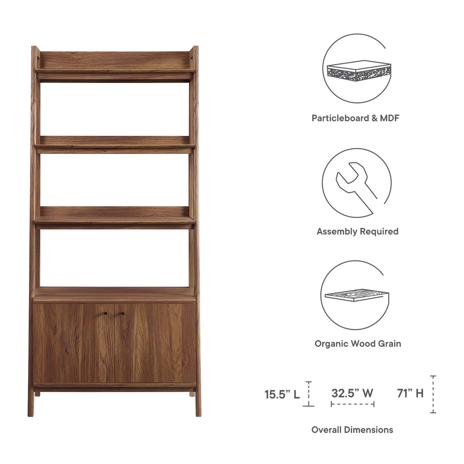 Bixby 33&quot; Bookshelf By HouseBean