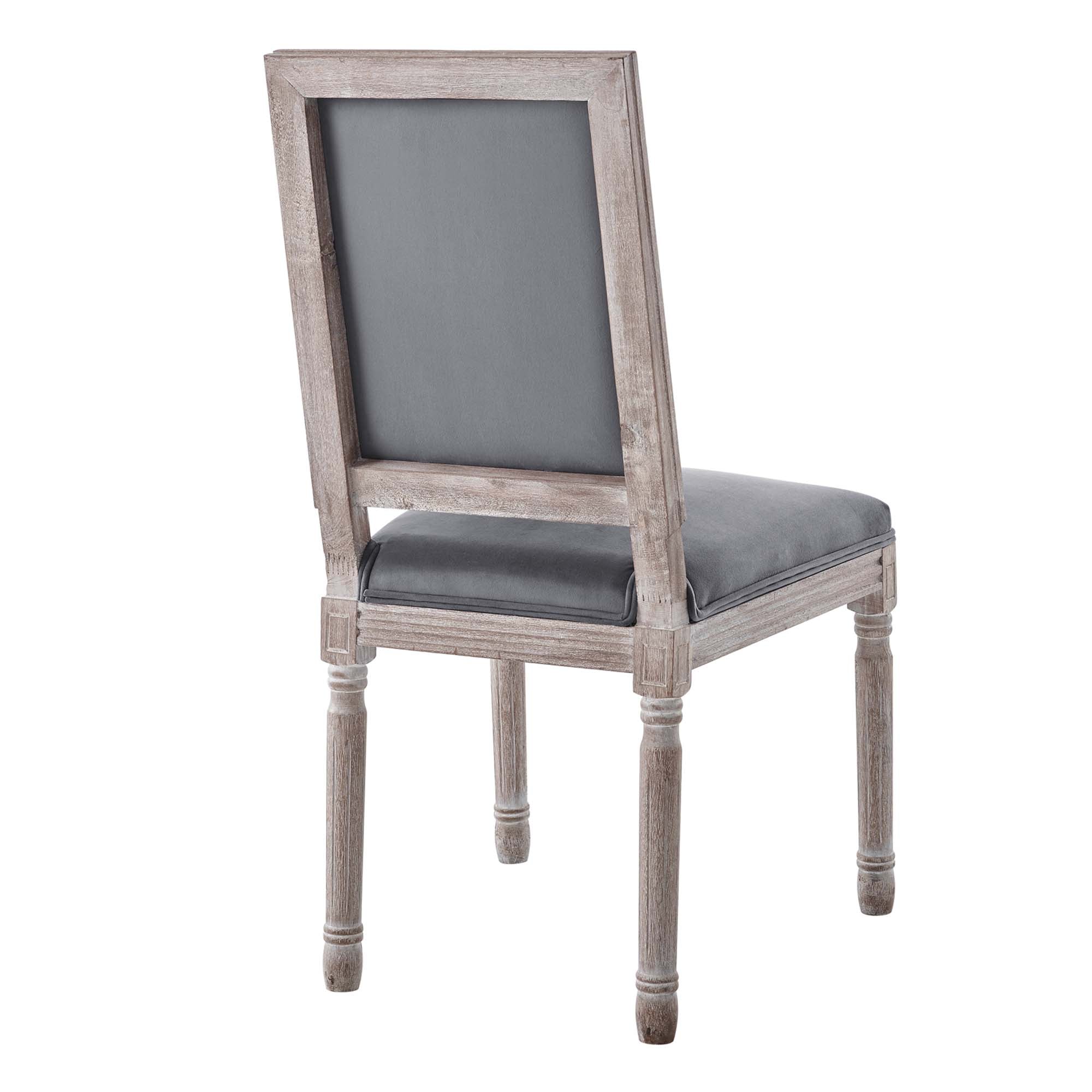 Court French Vintage Performance Velvet Dining Side Chair by Modway