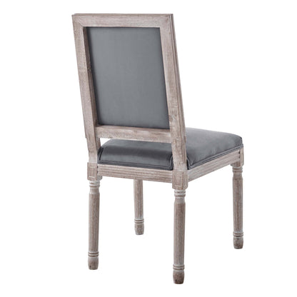 Court French Vintage Performance Velvet Dining Side Chair by Modway