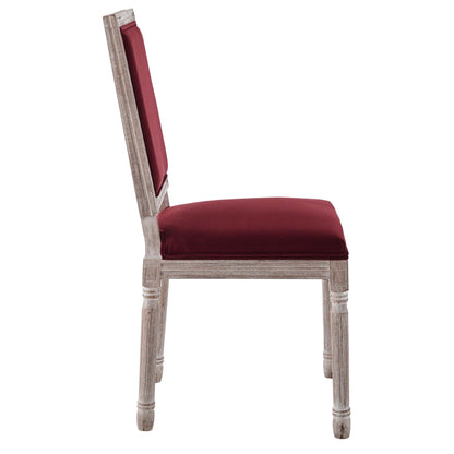 Court French Vintage Performance Velvet Dining Side Chair by Modway