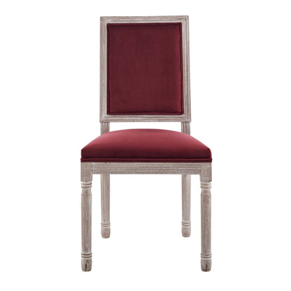 Court French Vintage Performance Velvet Dining Side Chair by Modway