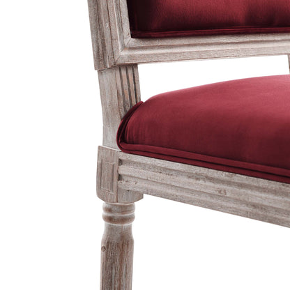 Court French Vintage Performance Velvet Dining Side Chair by Modway