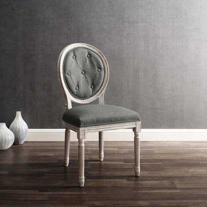 Arise Vintage French Upholstered Fabric Dining Side Chair by Modway