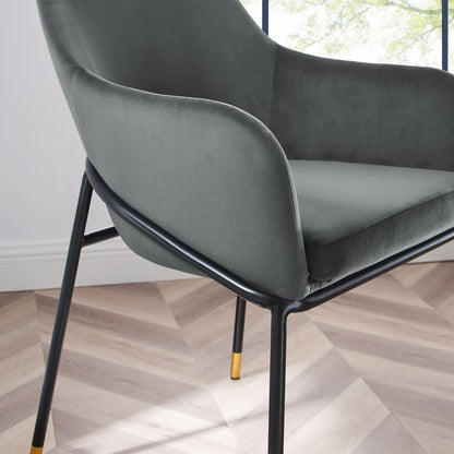 Jovi Performance Velvet Dining Armchair by Modway