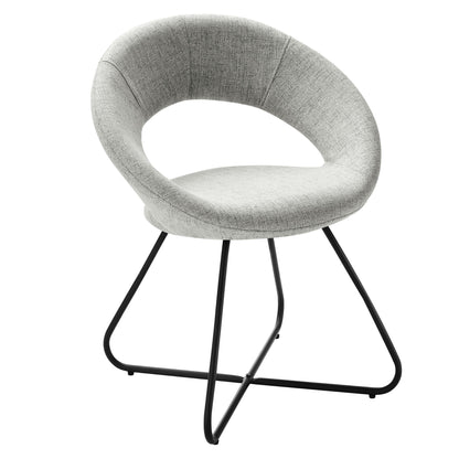 Nouvelle Upholstered Fabric Dining Chair Set of 2 by Modway