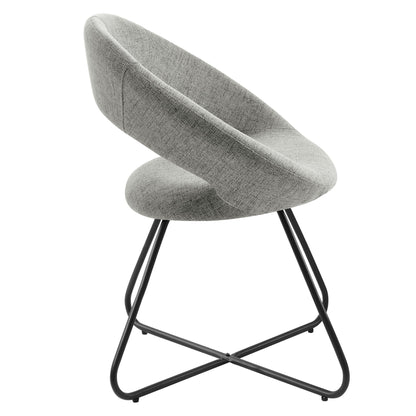 Nouvelle Upholstered Fabric Dining Chair Set of 2 by Modway