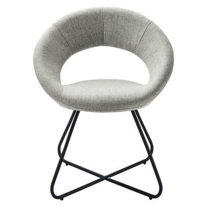 Nouvelle Upholstered Fabric Dining Chair Set of 2 by Modway