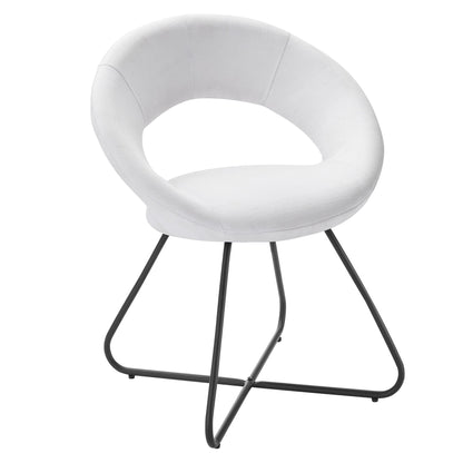 Nouvelle Upholstered Fabric Dining Chair Set of 2 by Modway
