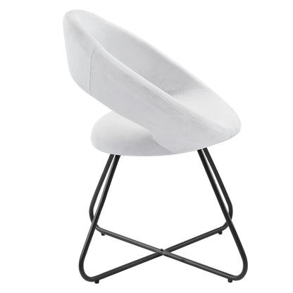 Nouvelle Upholstered Fabric Dining Chair Set of 2 by Modway