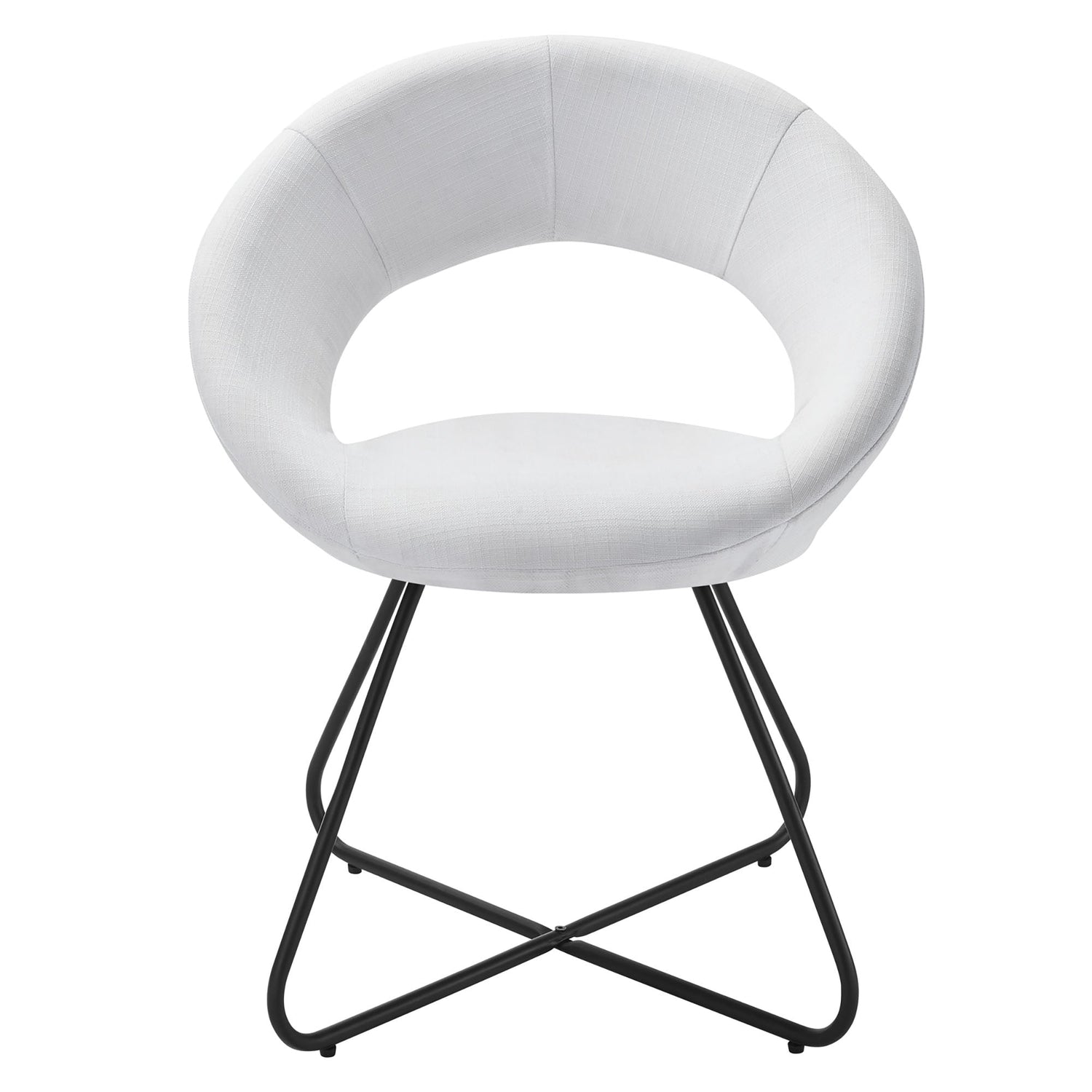 Nouvelle Upholstered Fabric Dining Chair Set of 2 by Modway