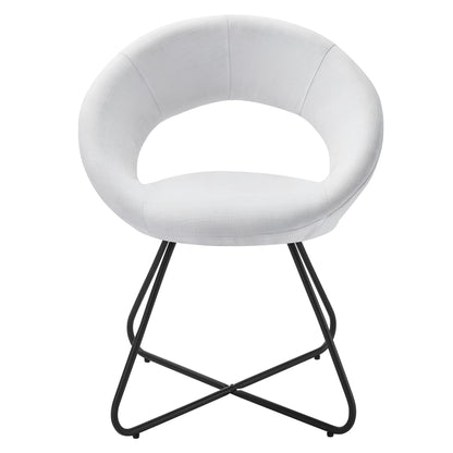 Nouvelle Upholstered Fabric Dining Chair Set of 2 by Modway