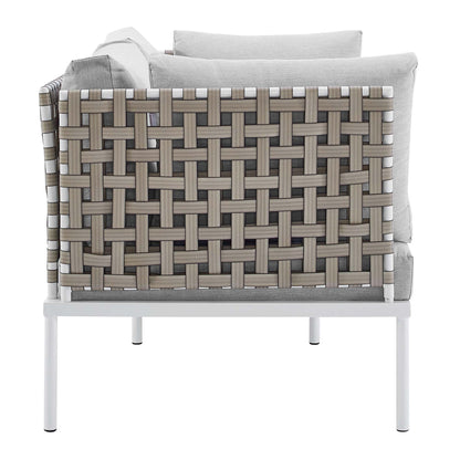Harmony 5-Piece  Sunbrella¬Æ Basket Weave Outdoor Patio Aluminum Seating Set by Modway