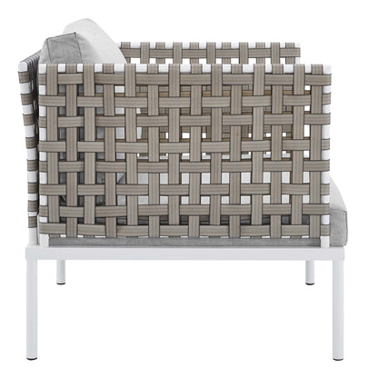 Harmony 5-Piece  Sunbrella¬Æ Basket Weave Outdoor Patio Aluminum Seating Set by Modway