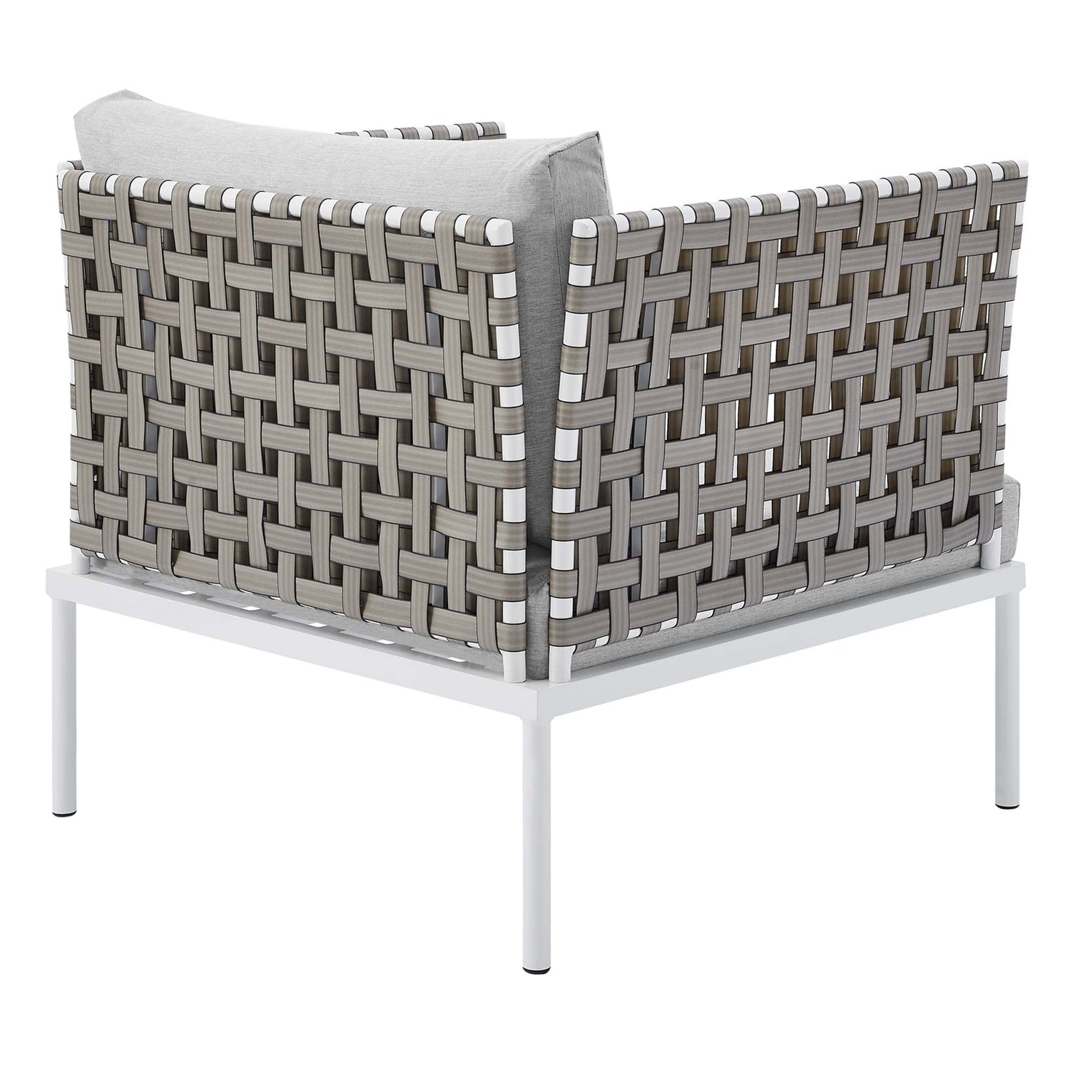 Harmony 5-Piece  Sunbrella¬Æ Basket Weave Outdoor Patio Aluminum Seating Set by Modway