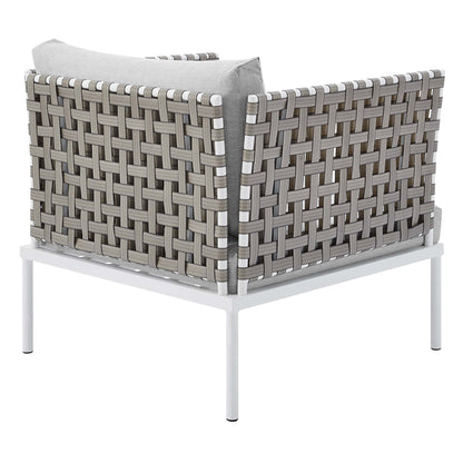 Harmony 5-Piece  Sunbrella¬Æ Basket Weave Outdoor Patio Aluminum Seating Set by Modway