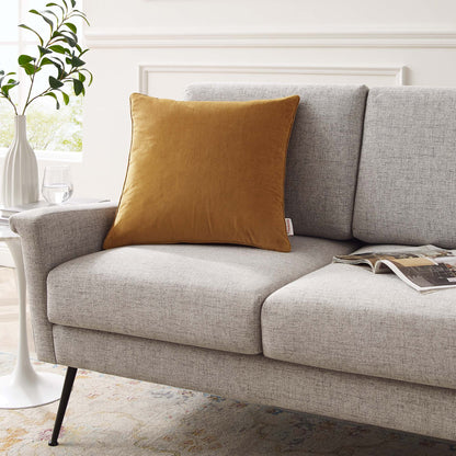 Enhance Performance Velvet Throw Pillow by Modway