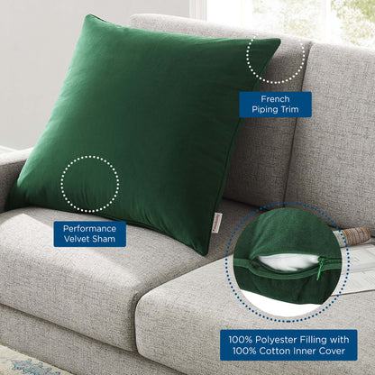 Enhance Performance Velvet Throw Pillow by Modway