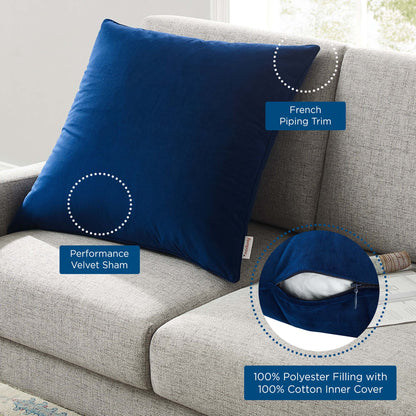Enhance Performance Velvet Throw Pillow by Modway