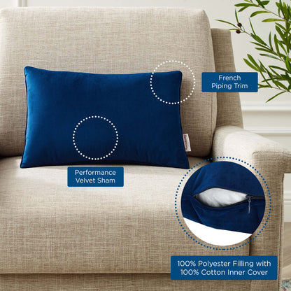 Enhance Lumbar Performance Velvet Throw Pillow by Modway