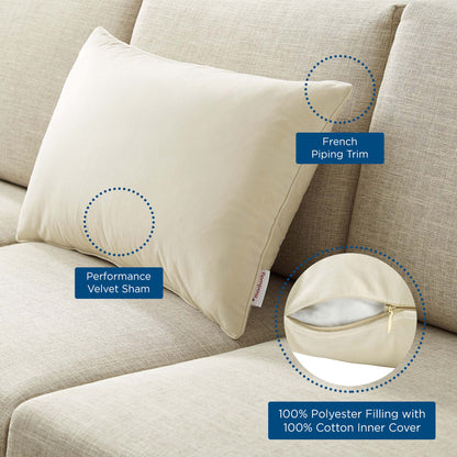 Enhance Lumbar Performance Velvet Throw Pillow by Modway