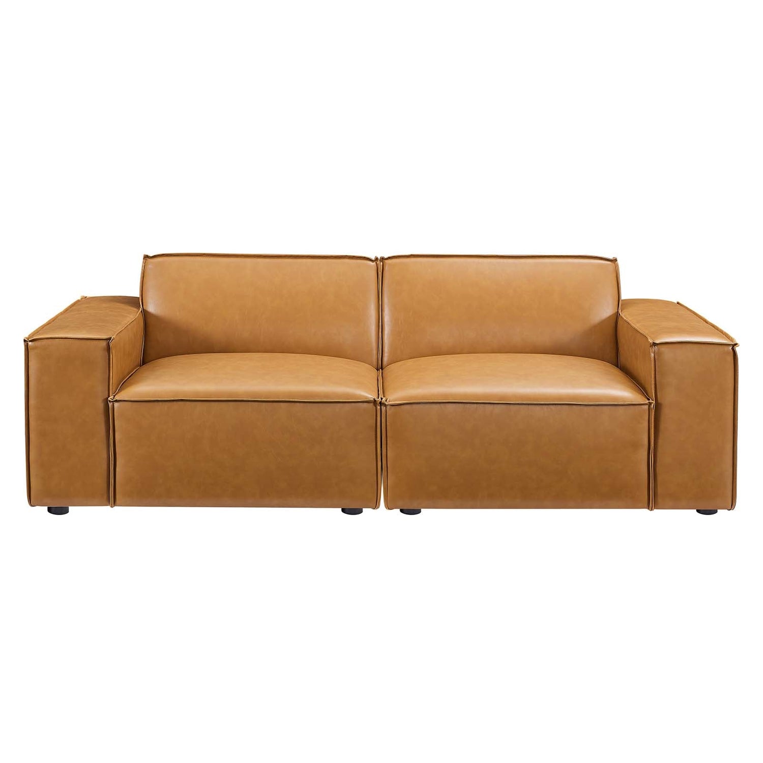 Restore Vegan Leather Loveseat By HouseBean