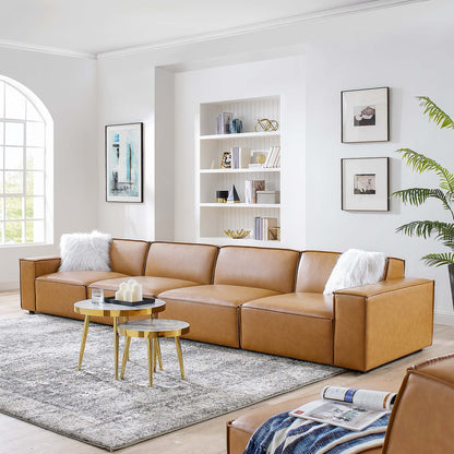 Restore Vegan Leather 4-Piece Sofa by Modway