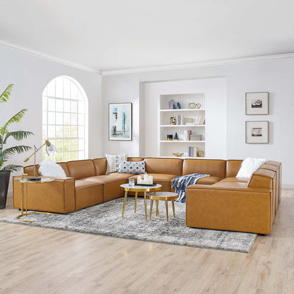 Restore 8-Piece Vegan Leather Sectional Sofa by Modway