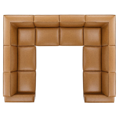 Restore 8-Piece Vegan Leather Sectional Sofa by Modway