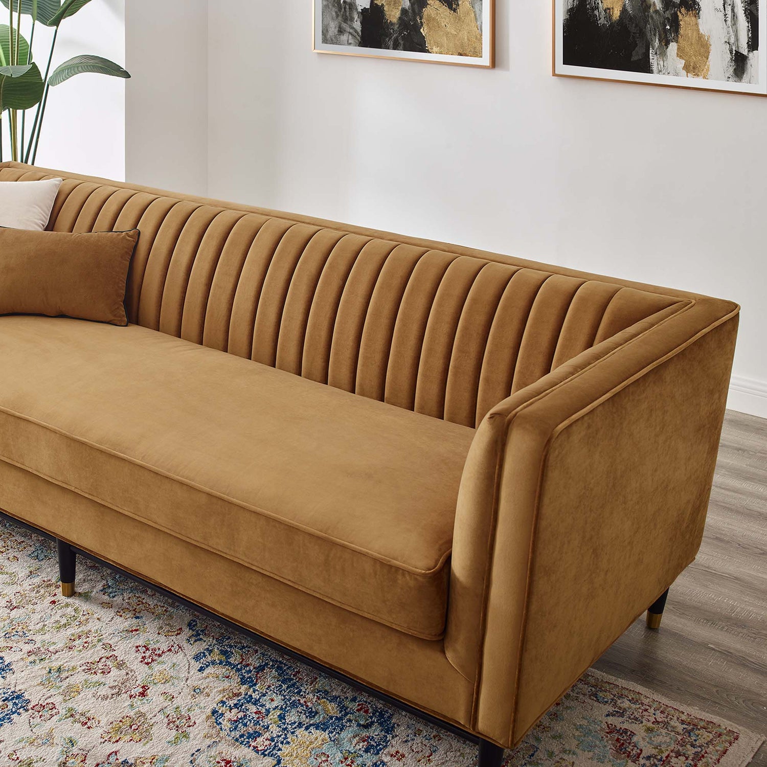 Devote Channel Tufted Performance Velvet Sofa by Modway