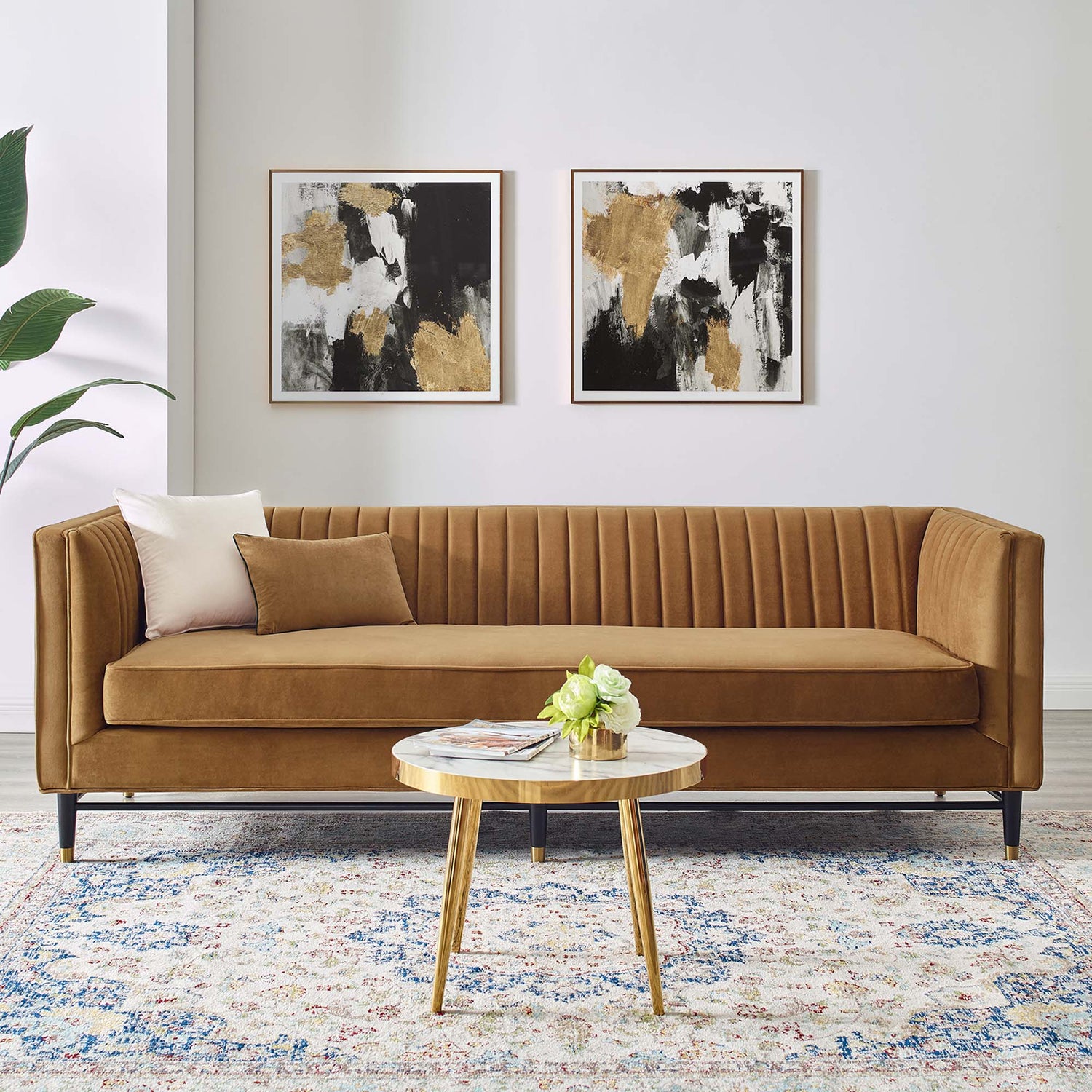 Devote Channel Tufted Performance Velvet Sofa by Modway
