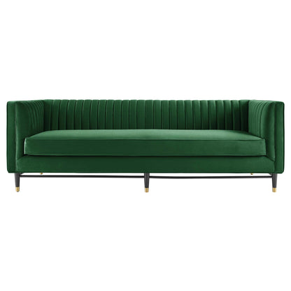Devote Channel Tufted Performance Velvet Sofa by Modway