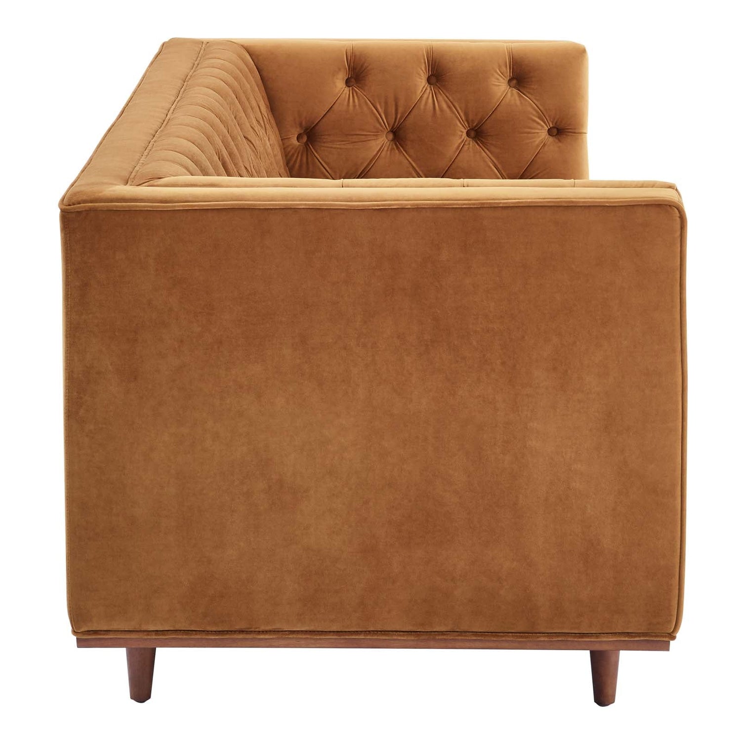 Elation Tufted Performance Velvet Sofa By HouseBean