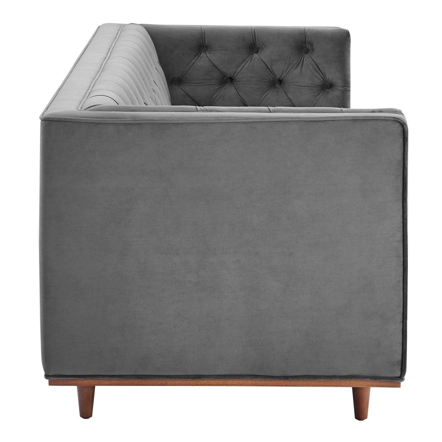 Elation Tufted Performance Velvet Sofa By HouseBean