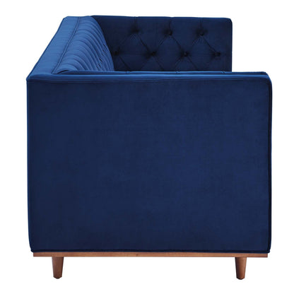 Elation Tufted Performance Velvet Sofa By HouseBean